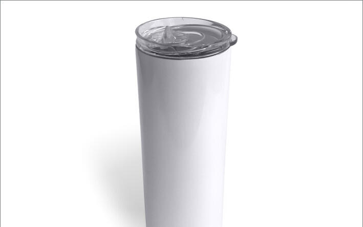 20oz White Stainless Steel Tumbler