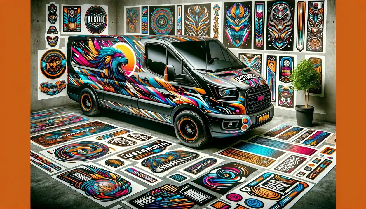 Dynamic Custom Van Stickers Decals Display
